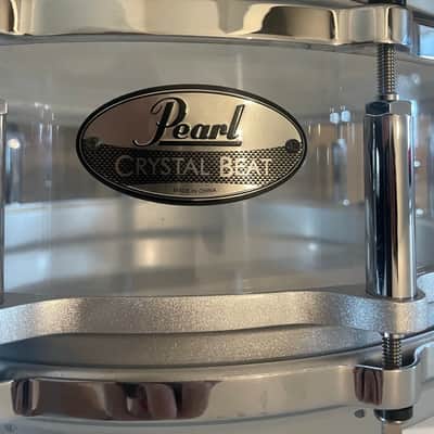 Pearl CRB1450S/C733 Crystal Beat 14x5" Snare Drum Frost Acrylic image 5
