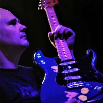 Custom-built, hand-painted, Billy Corgan (Smashing Pumpkins) “Ghost” guitar image 10