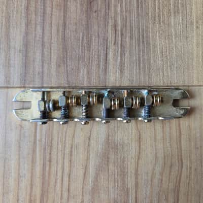 Vintage 1970's Guild Gold Muller Roller Electric Guitar Bridge! Rare, Original Part! image 1