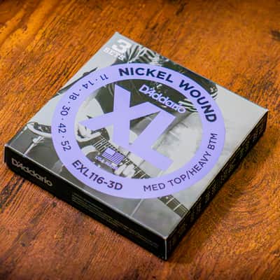 20 SETS - D'Addario EXL116 Nickel Wound Medium Top / Heavy Bottom Electric Guitar Strings, 11-52 (Brand New/Sealed) image 3