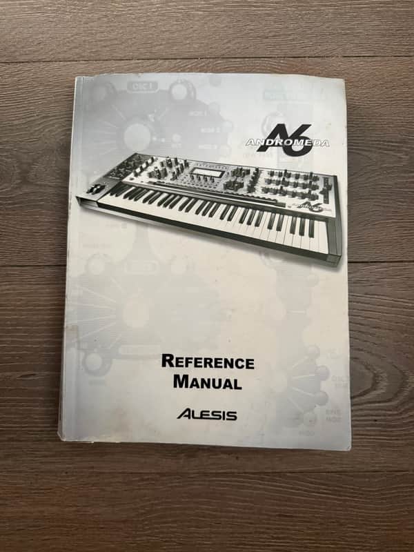 Manual Alesis A6 Andromeda 61-Key Polyphonic Analog Synthesizer 2000s - Black/Silver image 1