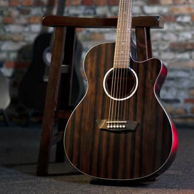 Washburn Deep Forest Ebony Ace Electro Acoustic Guitar image 5