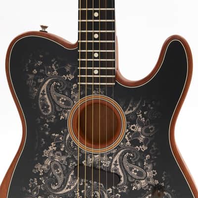 Fender Limited Edition Acoustasonic Telecaster Black Paisley 2021 (Pre-owned) image 5