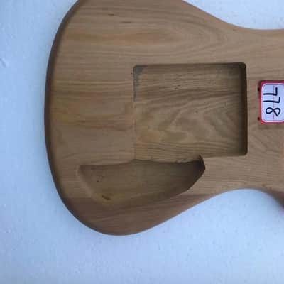 Unfinished Ashwood Bass Guitar Body image 3