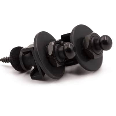 Tone Ninja Classic Schaller-style Straplock, pair (2), Black image 1