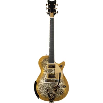 Gretsch G6134TG Limited Edition Paisley Penguin Electric Guitar - Gold Paisley image 2