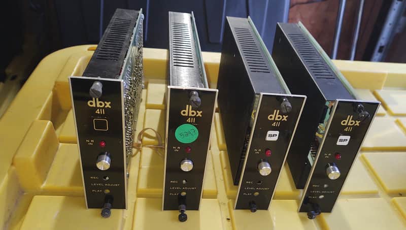 Lot of 4 units DBX Model 411 Type 1 Noise Reduction units for a 900 series rack #1- image 1