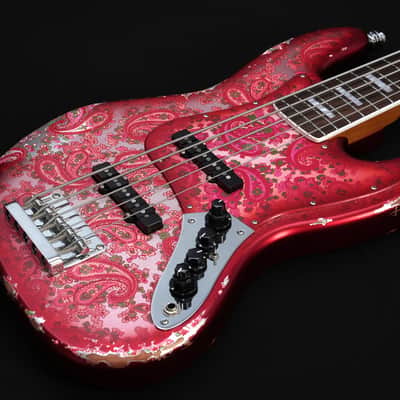 Dhatarattha DEB5 Jazz Bass 5 string - PAISLEY RELIC image 8