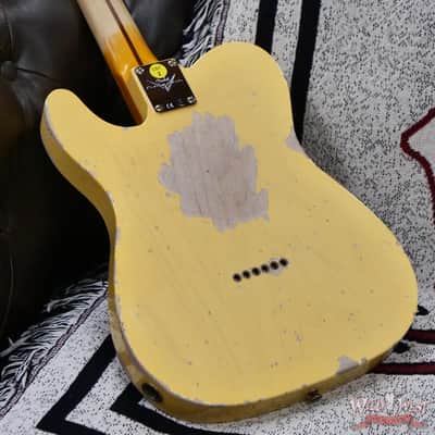 2025 NAMM FMIC #026 Fender Custom Shop 1951 Nocaster Heavy Relic Faded Aged Nocaster Blonde 6.70 LBS image 11