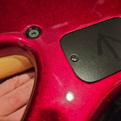 Roscoe Century Custom 3006 Jazz Bass USA Made “The Red Devil” image 7