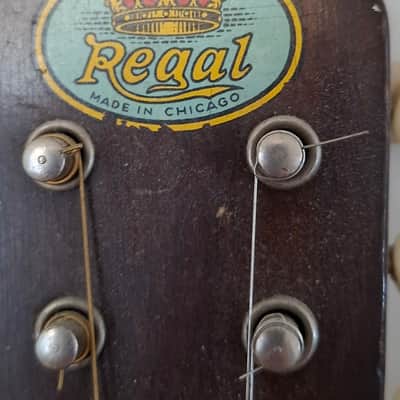 1940s Regal Sunburst Finish Flatback Mandolin image 3