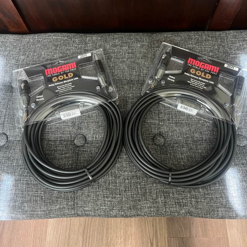 Mogami 2534 Gold Studio microphone cable XLR Male to XLR Female - 25 foot (2) image 1