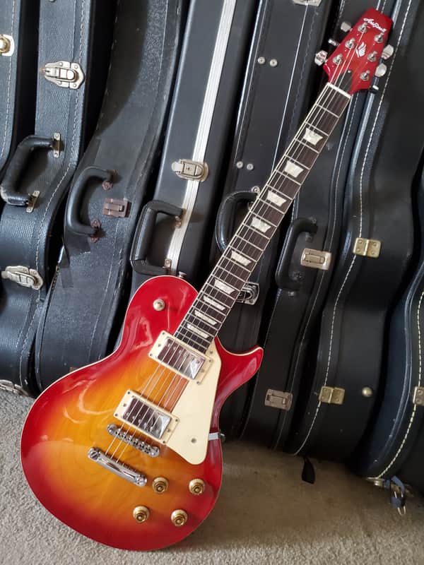 Aria Pro II Vintage Single Cut 90s Cherry Burst Near Mint image 1