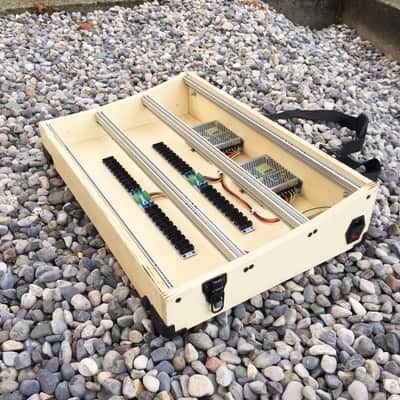 9U Eurorack case powered, 120 or 126 hp, patched resealable, modular synthesizer image 4