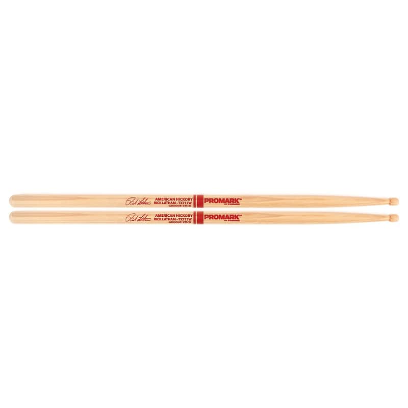Pro-Mark TX717W Hickory 717 Rick Latham Wood Tip Drum Sticks image 1