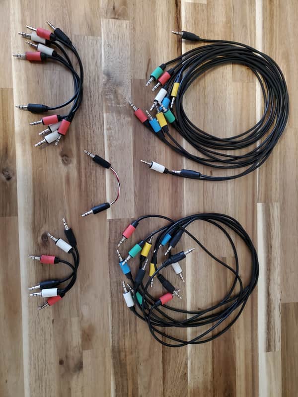 22 TRS eurorack patch cables midi stereo patching image 1