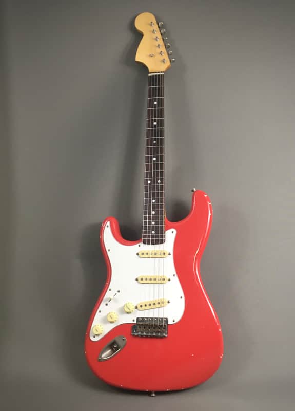 LEFTY! Wildwood Vintage ST66 Swamp Ash Boutique Custom Relic Fiesta Red Nitro Gibson 24.75” Scale Strat 7.2 Lb HSC image 1