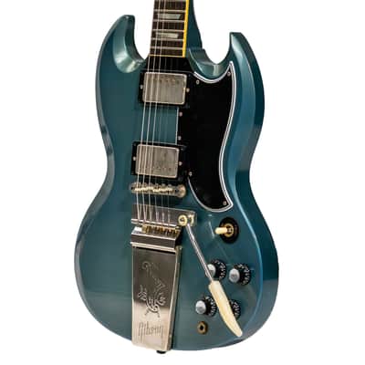 Gibson Custom 1964 SG Standard Reissue Murphy Lab, Light Aged Antique Pelham Blue image 3