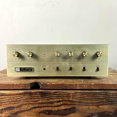 Fisher X-100-3 Integrated Tube Amplifier Early 1960's - Gold image 1