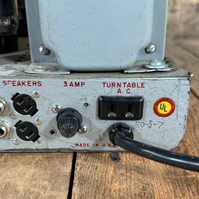 Newcomb H-50 PA head guitar amp 1950's - Silver image 17