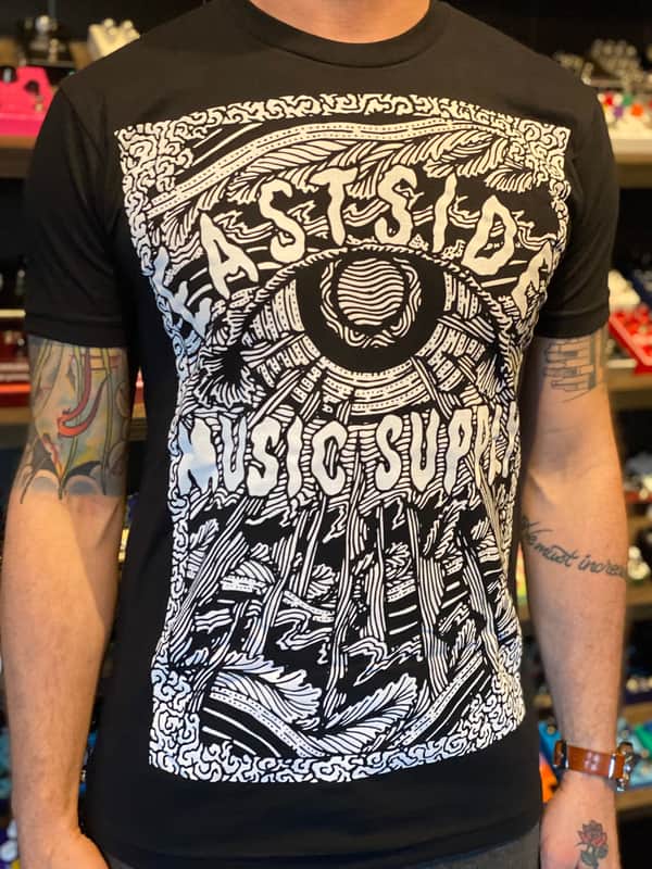 psych eye t-shirt-Black/White / S image 1