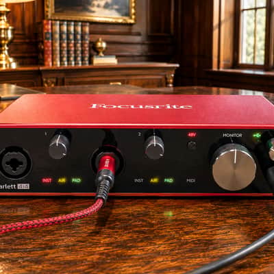 Focusrite Scarlett 4i4 3rdFocusrite Scarlett 4i4 (3rd Gen) USB Audio Interface | Near Mint • USB & Audio Cable • Ready to Record image 2
