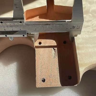 Mahogany Wood Stratocaster Strat Style Guitar Body with Tiger Maple Top image 6