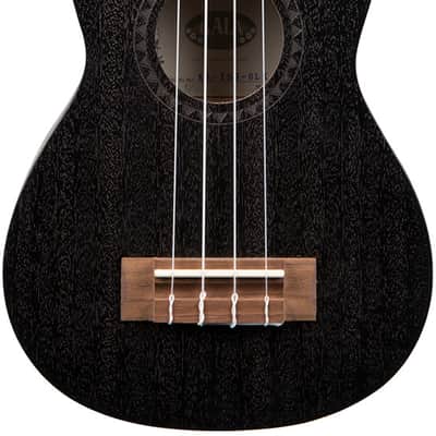 Kala KA-15S-BLK Satin Mahogany Soprano Ukulele - Black image 1