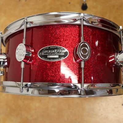 PDP 5pc CX Drum Set Shell Pack Red Sparkle 24 16 14 13 14 image 9
