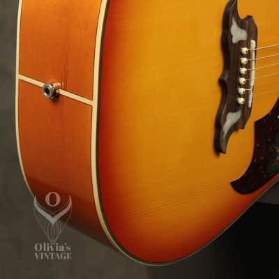 2013 Epiphone Dove Pro/Studio Dreadnought Flattop Acoustic Violin Burst image 17