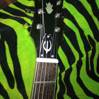 Epiphone Custom Shop P93 Riviera Red Metallic Pearl Stunning Silver Glitter Binding, Hardshell Case image 8