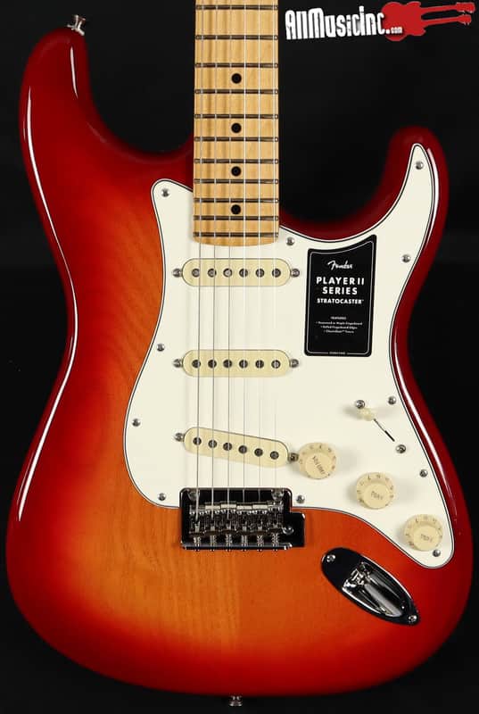 Fender Player II Stratocaster Electric Guitar Aged Cherry Burst