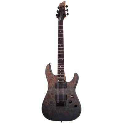 C-1 Standard Black Fade Burst Burl Schecter image 3