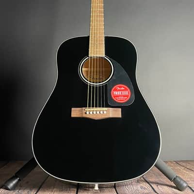 Fender CD-60 Dreadnought Acoustic w/Case, Walnut Fingerboard- Black image 10