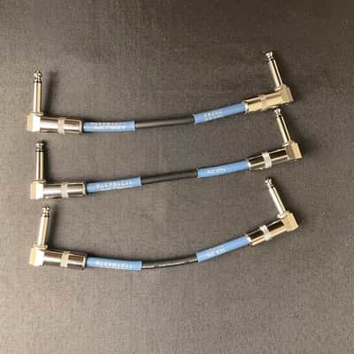 Live Wire Advantage Instrument Patch Cable 3-pack Angled/Angled 6 in. Black image 1