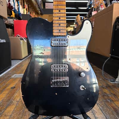Fender Custom Shop La Cabronita Especial Relic Electric Guitar Aged Black w/Hard Case image 1