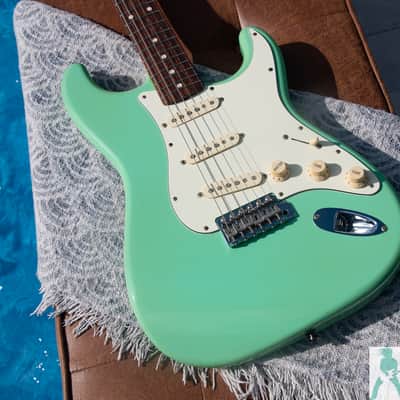 2010 Fender ST-62 '62 Stratocaster Reissue - 6.9 lbs!! - Limited Surf Green Finish - Made In Japan MIJ - Pro Set Up! w Perfect Frets/Action/Intonation - Demo Video image 2
