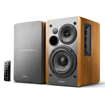 Edifier R1280DB Powered Bluetooth Bookshelf Speakers - Optical Input - Wood image 1