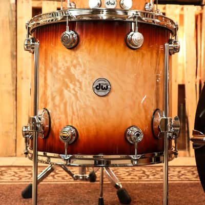 DW Collector's Natural To Deep Red Burst Over Quilted Maple Kit - SO#1134318 image 6