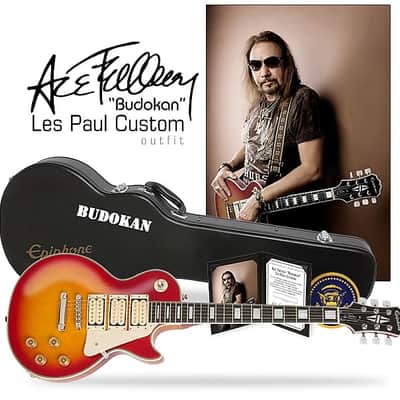 Epiphone Ace Frehley Signature "Budokan" Les Paul Custom 2012 - Faded Cherry Sunburst ++NEW++ image 21