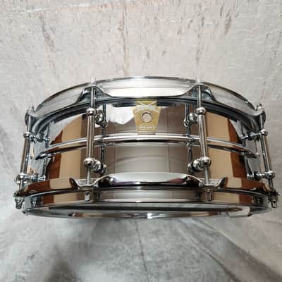 Ludwig LB400BT Brass Edition Supraphonic 5x14" 10-Lug Snare Drum with Tube Lugs 1998 - 2019 - Chrome-Plated image 1