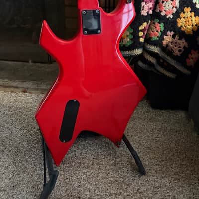 1990s BC Rich Warlock Bass - MIK - Rave Series - Red image 6