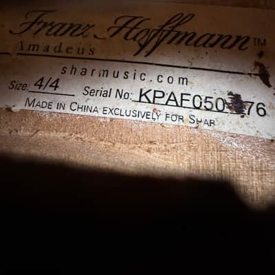 Franz Hoffmann Amadeus 4/4 Violin Outfit w/ Bow & Case – Serial #KPAF050 – Used image 14