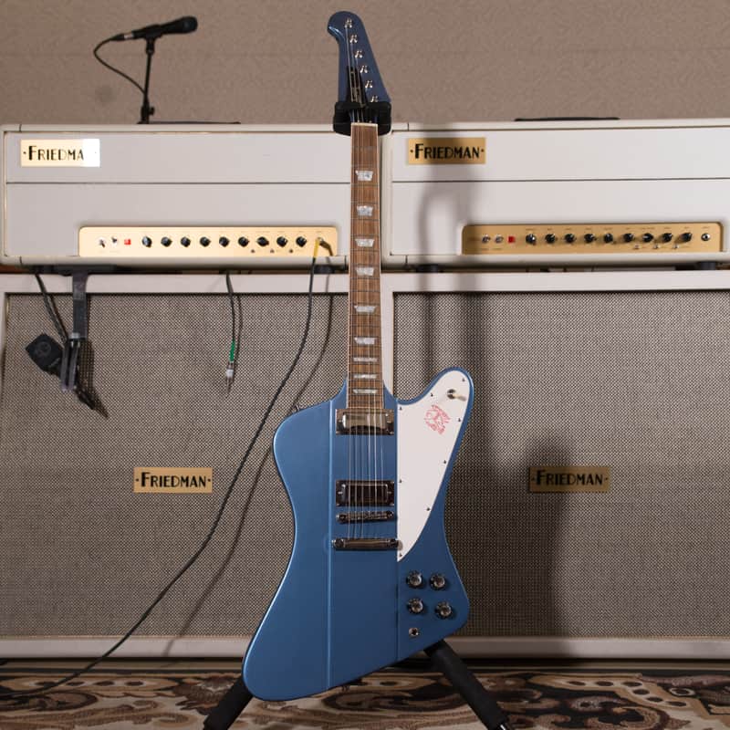 Gibson Firebird V Reissue Pelham Blue 2002 owned by Chris Shiflett image 1