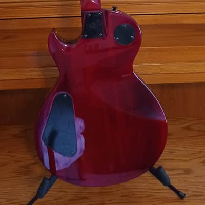 ESP EC100QM with EMG select Pickup in the Bridge Position - Excellent Condition Candy Apple Red Gloss image 2