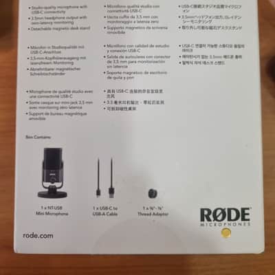 RODE NT-USB Mini USB Desktop Condenser Microphone 2020 - Present - Black image 3