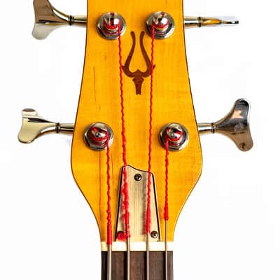 Daion Savage Yellow Electric Bass w/ Original Daion Branded Hardshell Case image 9