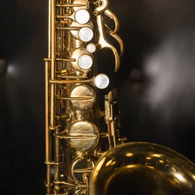 Martin Late 20's Low Pitch Alto Saxophone with Hardshell Case - Used image 15
