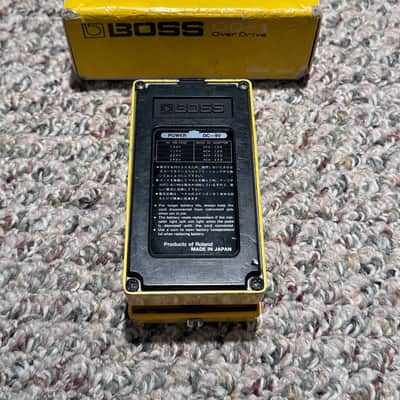 Boss OD-1 Over Drive (Black Label) 1978 - Yellow image 5