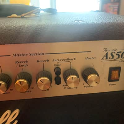 Marshall Acoustic Soloist AS50R 2-Channel 50-Watt 2x8" Acoustic Guitar Combo 2000s - Brown image 5